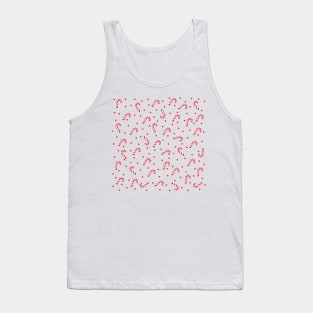 Tossed Candy Canes and Dots Tank Top